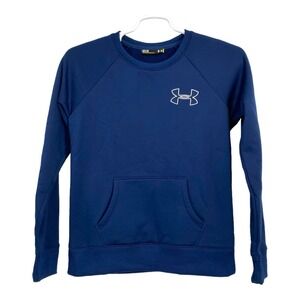 NWOT Under Armour Sweatshirt Mens Size M Blue Crewneck‎ Lightweight